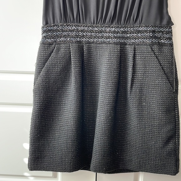 Greylin black sparkle beaded mini dress medium NWT - Picture 3 of 13